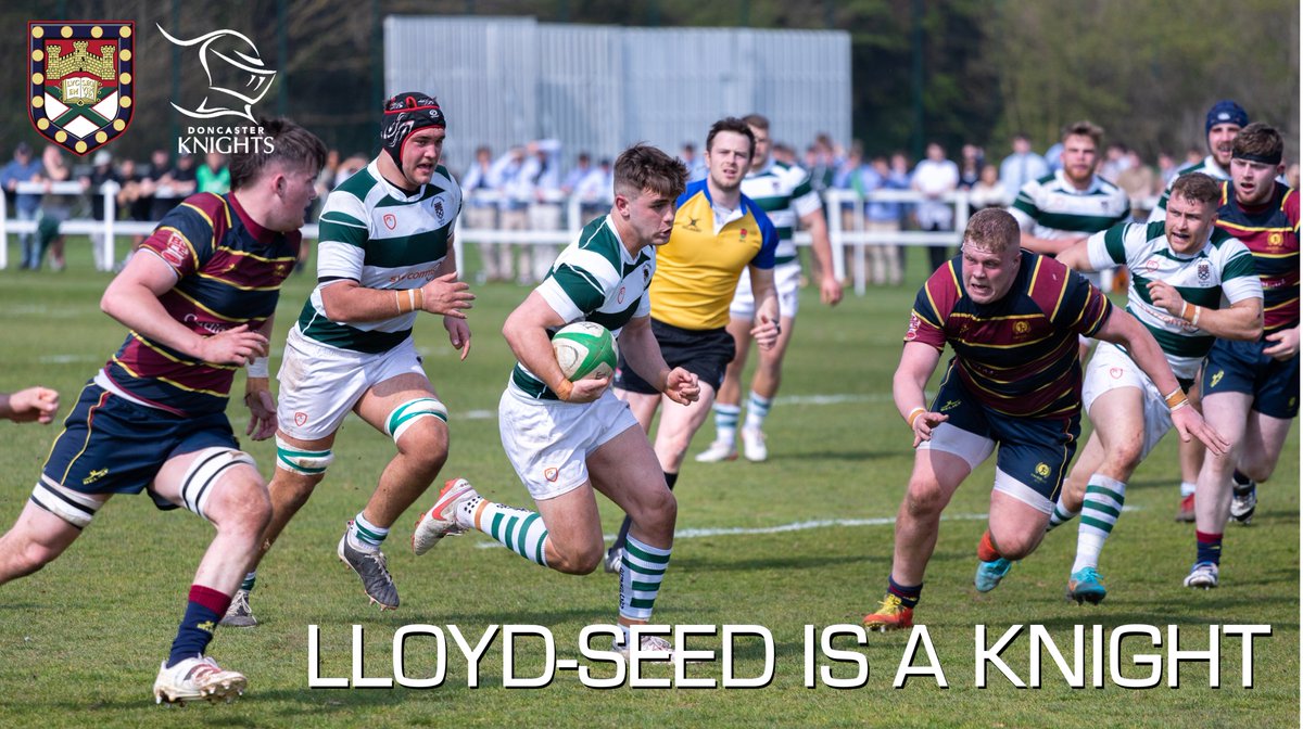 ExeterUniRFC's tweet photo. 𝗟𝗟𝗢𝗬𝗗-𝗦𝗘𝗘𝗗 𝗜𝗦 𝗔 𝗞𝗡𝗜𝗚𝗛𝗧  ⚔️

EURFC are delighted to confirm that @BUCSSuperRugby winning fly-half @alec_lseed has signed for @DoncasterKnight ahead of the 2022/23 @Champrugby season.

Read what he had to say here👉https://t.co/7OwGqbJD9g

#BleedGreen https://t.co/AZMAQlFxSh