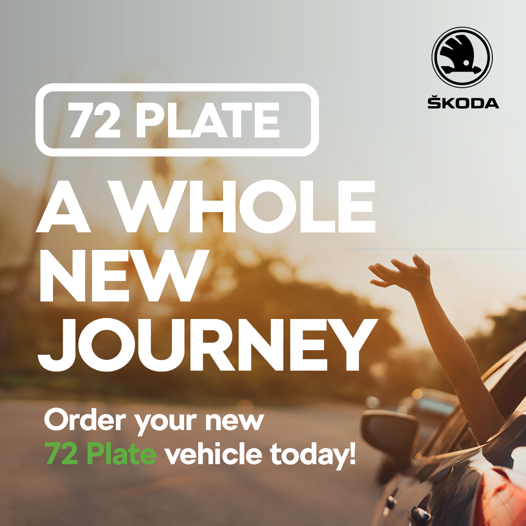 ⭐Great News!

72 plates are now available. 🎉

Order yours today: ow.ly/wWtS50KxYwi

#platinumskoda #newcar #72plate