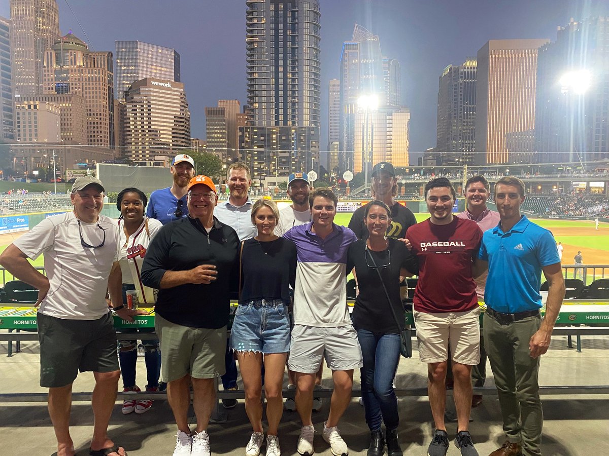 Play ball! Our Young Professionals' ERG celebrated the end of a long, busy summer with a Knights game in Uptown, Charlotte!