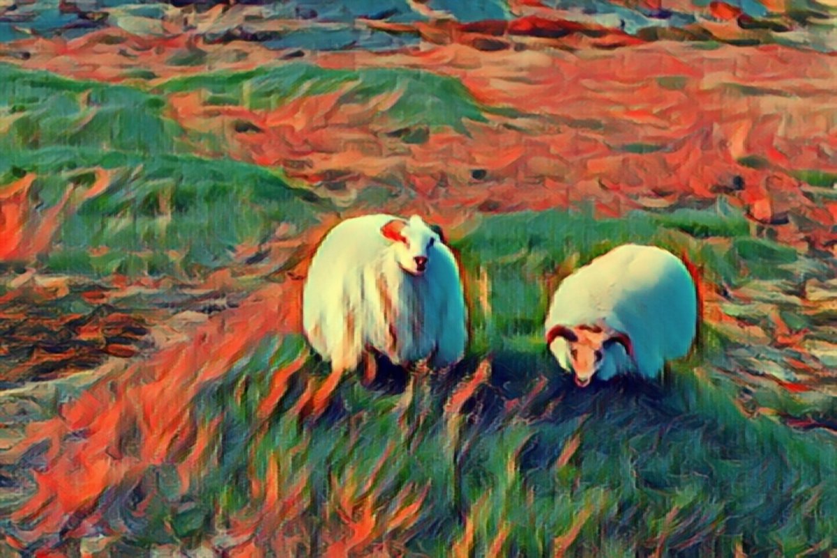 Msetning's tweet photo. More sheep in #Iceland #Nature #Sheep #DigitalArt #Art 🚀🐏😍🐏😍🚀 https://t.co/e6fEdJOHA2