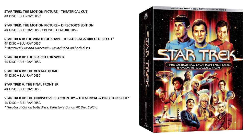 Star Trek: The Original Motion Picture 6-Movie Collection (4K