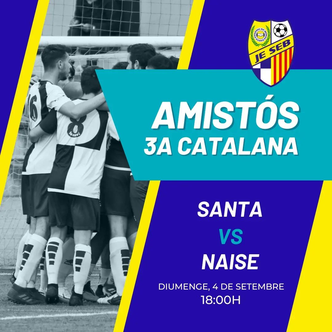 JESantaEugenia's tweet photo. Aquest cap de setmana de Festa Major podrem gaudir d'aquests dos PARTIDASSOS 👀💥

🗓️ Dissabte a les 18.00h - 4a Catalana vs @cesanthilari

🗓️ Diumenge a les 18.00h - 3a Catalana vs @NaiseBarcelona

T'HI ESPEREM! 💙🤍

#somhisanta https://t.co/ypf19PNpa5