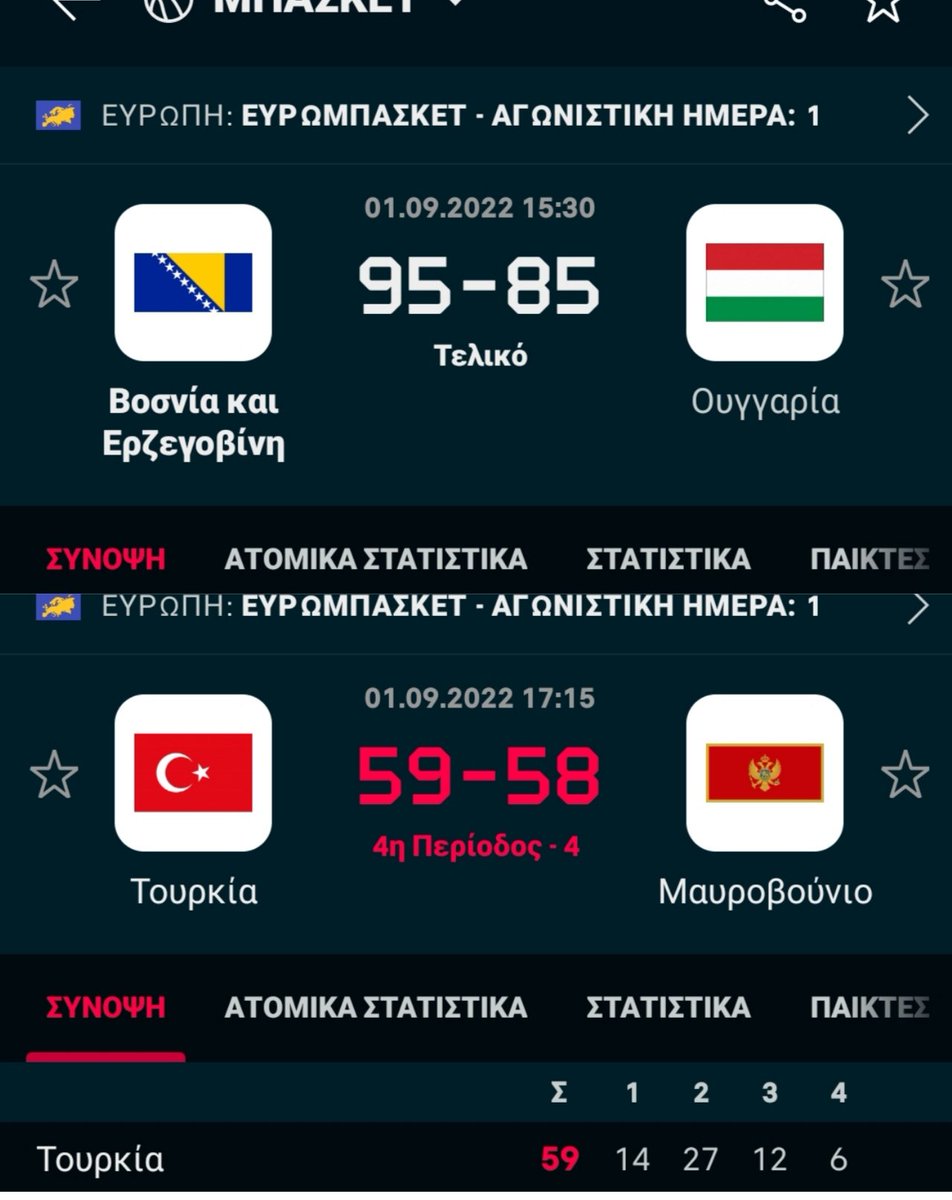 Τα παιχνιδια που δεν έδειξε η ΕΡΤ σήμερα 🫤🫤
#Olympiacosbc #paobc