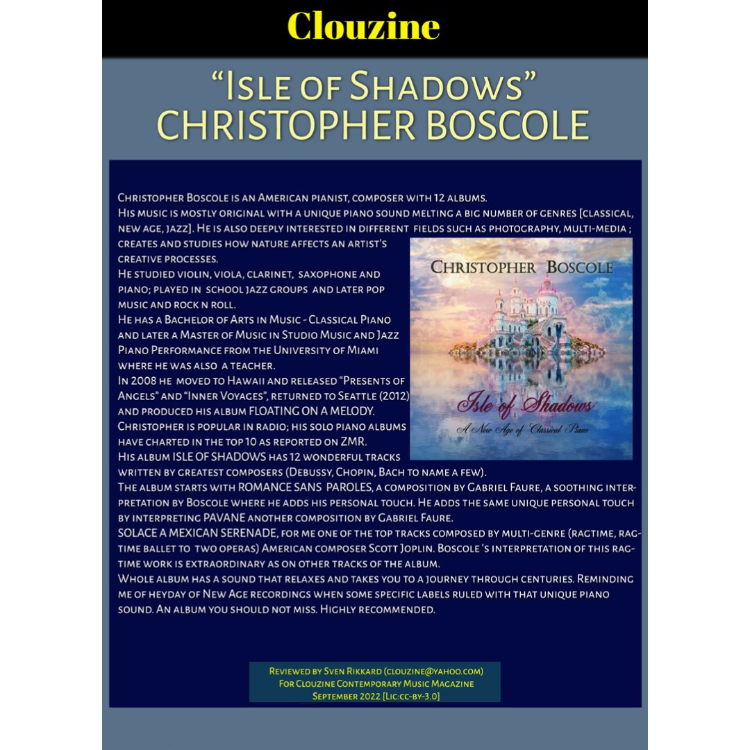 clouzine's tweet photo. #ChristopherBoscole 
#Review by #SvenRikkard for @clouzine #Edition35
@HigherLevelMed https://t.co/X1jnV5WgN3