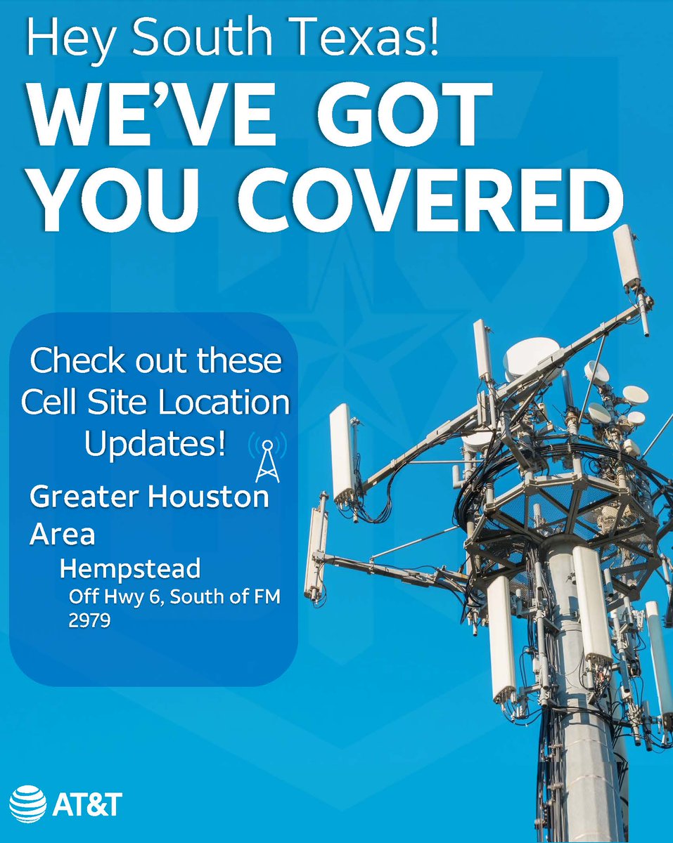 STXspeaks's tweet photo. We have STX covered! Check out the new site builds in Hempstead, Round Rock, and Shiner! Our network just keeps on getting bigger and better! @STXspeaks @stxsigteam @STXSpeedsetters @LuisSilva_STX #WeGotSTXCovered #alwaysbebetter https://t.co/dp1D5t9vcO