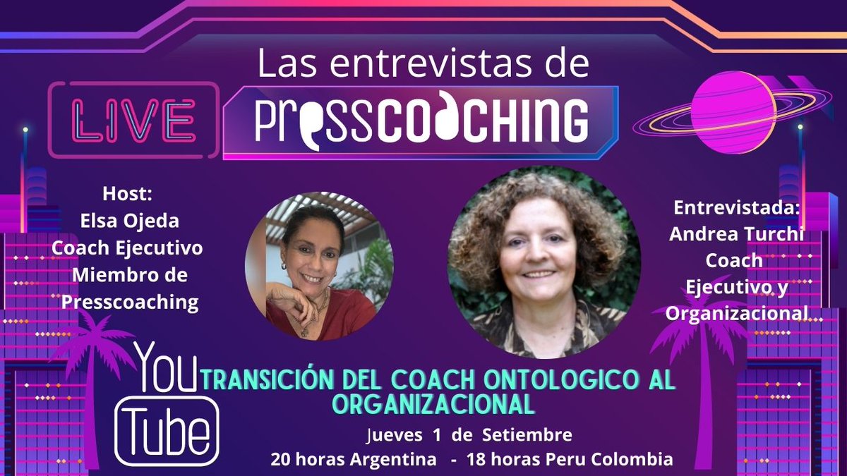 TurchiAndrea's tweet photo. Esta tarde a las 20 estaré conversando con #ElsaOjeda para #PressCoaching por You Tube
Les dejo el link por si quieren acompañarnos:
https://t.co/CrG9wliYKT https://t.co/eno3nOprgU