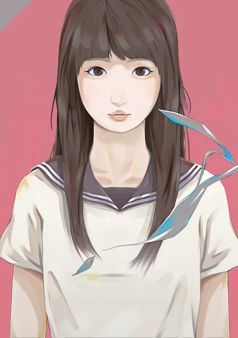 過去絵を調整して新しく描き直しました(・ω・) おやすみなさい。無題178(Rework)#illustration #イラスト #絵描きさんと繋がりたい #オリジナルイラスト 