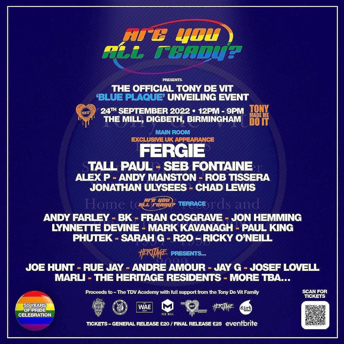 beardedbrummie's tweet photo. The only place to be this September @TheMillBham  @custardfactory  🔉🕺💙😇✨✨✨. TDV lives #tonydevit @Mixmag  @NME  @DJmag  @birmingham_live  @iluvbrum  #housemusic #charity https://t.co/70mFEsiAOk