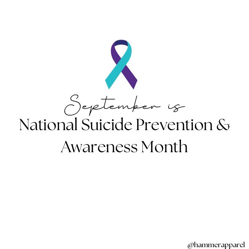 ApparelHammer's tweet photo. It’s Suicide Prevention &amp; Awareness month. You are not alone!! SHARE to spread awareness💜💙#StopTheStigma #SuicidePrevention #SpreadAwareness #YouAreNotAlone #MentalHealthMatters https://t.co/oN00qIutHe