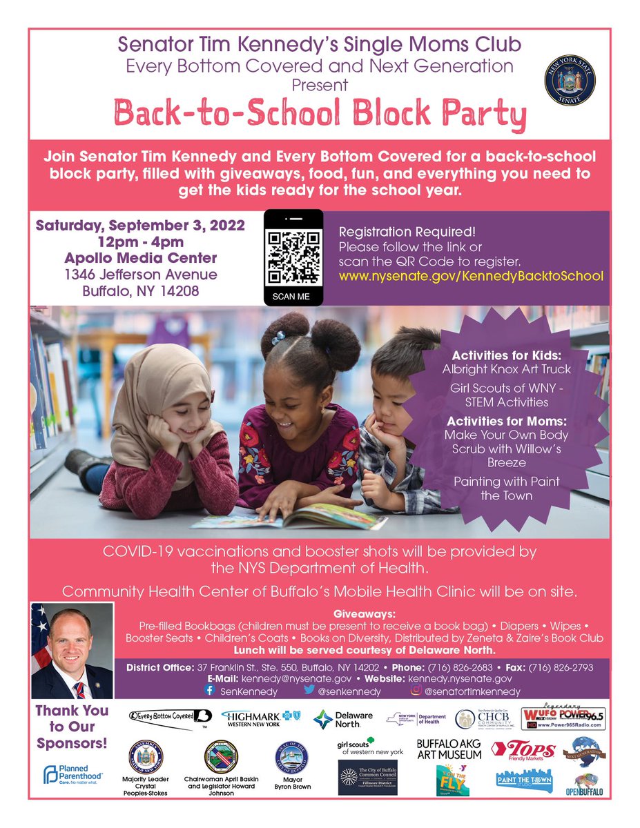 ms_everhart's tweet photo. Single Moms Club Buffalo is back! Click the link to register: https://t.co/lhGwXPdufe
See you Saturday! #IssaBlockParty ❤️ https://t.co/CTkRB01Hui