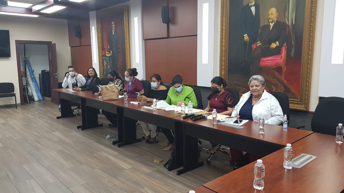 CQFH_HN's tweet photo. Reunión con comisión de salud en el @CongresoHN para tratar temas de modificación a la Ley del estatuto laboral de los QF y Dictámen Toxicológico. @SEguigurems https://t.co/Ymiwoupr3P
