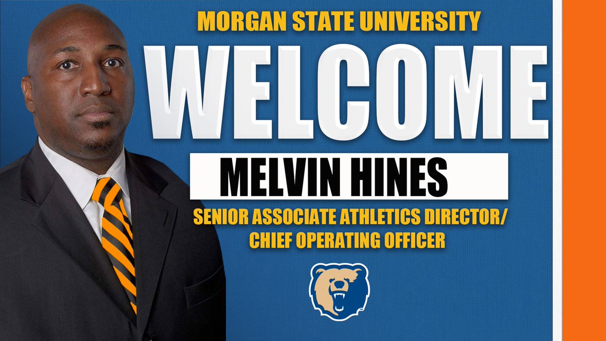 MorganStBears's tweet photo. 🐻Hines Named Senior Associate Athletics Director/Chief Operating Officer
📝https://t.co/4I0Keo8NXI
@MEACSports | @UnderArmour
#GoBears🔷 🔶 https://t.co/REcbfuioHM