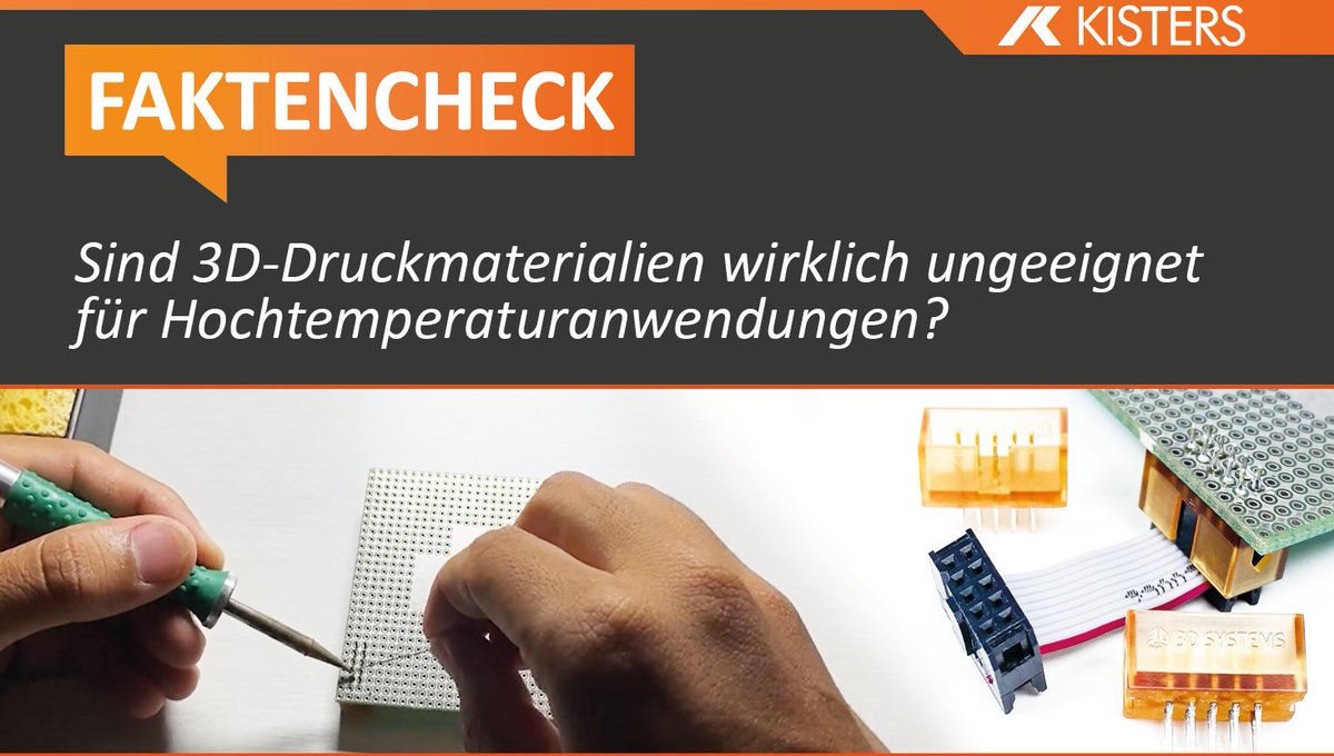 Faktencheck 3D-Drucker: Sind 3D-Druckmaterialien wirklich ungeeignet für Hochtemperaturanwendungen? - mailchi.mp/kisters.de/3d-…