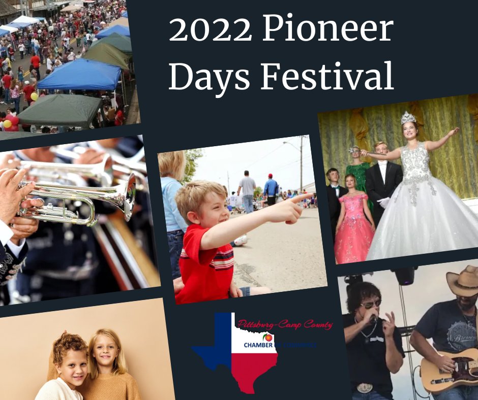 PittsburgTexas's tweet photo. September 16th kicks off our Pioneer Days Festival! Head over to the Visit Pittsburg, Texas page on Facebook and give them a follow to stay up to date on the festival events!
#easttexas #pittsburgtx #etx #texastowns https://t.co/c0gUdJM2lM