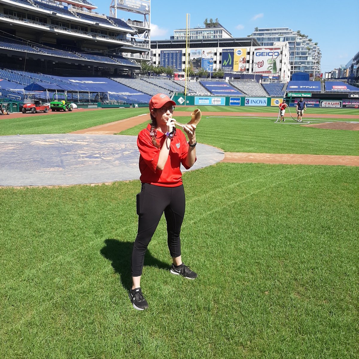 For the third year running, The Blast is back! On September 25, take to the streets with your shofar and sound it as best or as loud as you can for all to hear. #tbt to The Blast’s first year with Rabbi Aaron and Rabbi Nora at Nats Park.

More info at theblastdc.com.