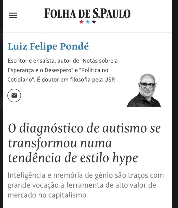 MAXIMILIUN's tweet photo. Coluna de @lf_ponde na @folha traduz em uma frase toda personalidade do seu autor:
Podé sempre foi um babaca #podeisacunt #podeeatuncon #podeeumbabaca #autismo #preconceito https://t.co/CCY7JeekRJ