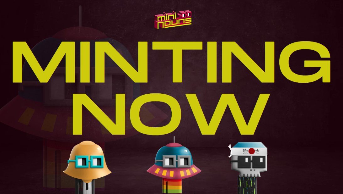 Mini Nouns MINTING NOW tweet media