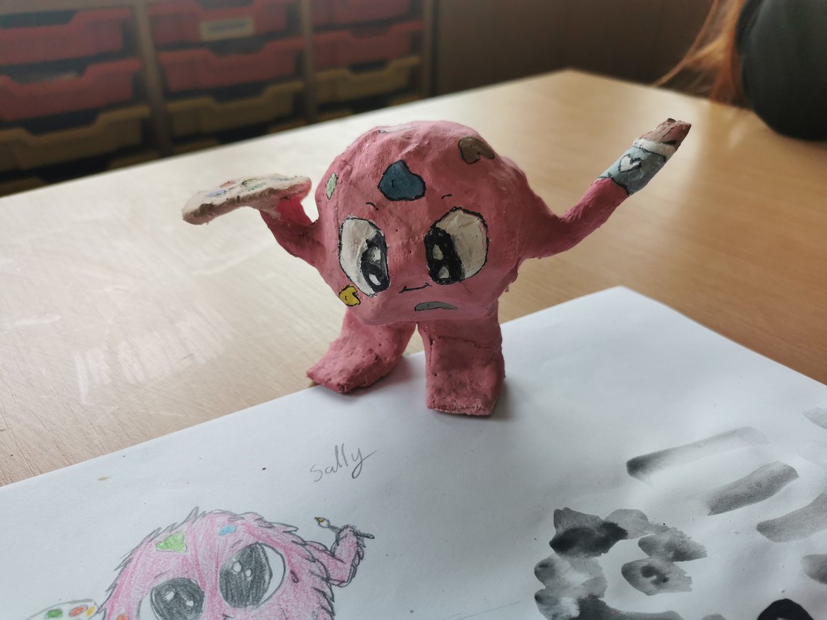 CHS_ArtDesign's tweet photo. The cutest little wellbeing monster created by Alice in 2P10! #modroc https://t.co/KvsqOgE3c9