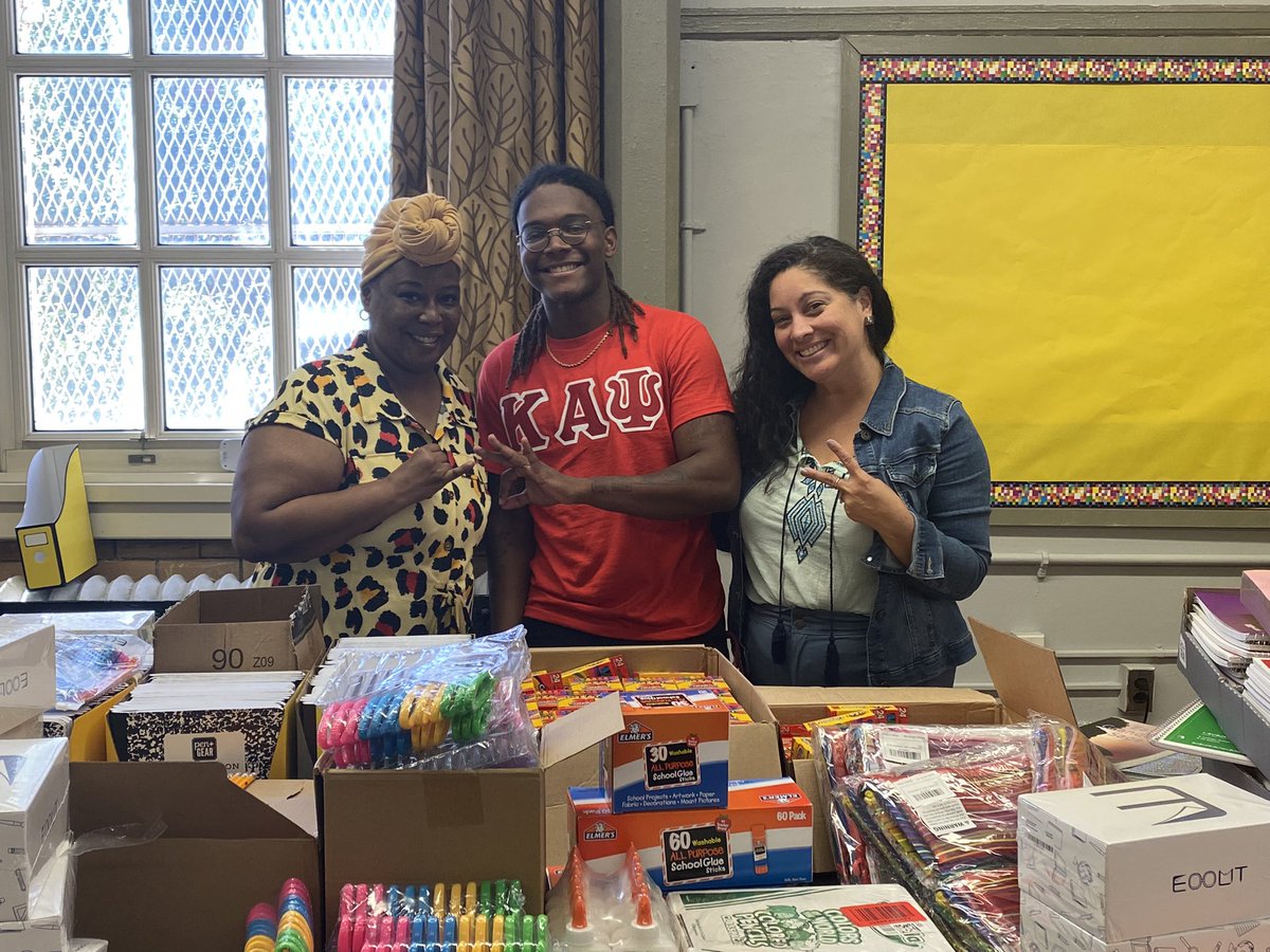 Shout to the Kappas for donating school supplies to Mosaic today. Thank you <a href="/LizBC1908/">Dr Liz</a> for arranging this.