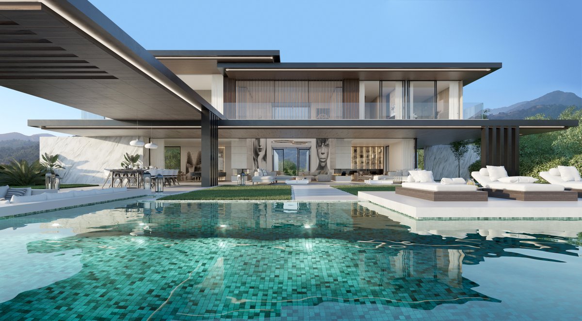 Zagaleta's tweet photo. #VillaMountainView brings the latest in modern architecture to the upper levels of La Zagaleta, combining stunning spaces and panoramic views to shape the perfect contemporary home. It is the perfect place to relax, unwind and enjoy.

#Zagaleta 🌳 https://t.co/ThD65XT4Gy