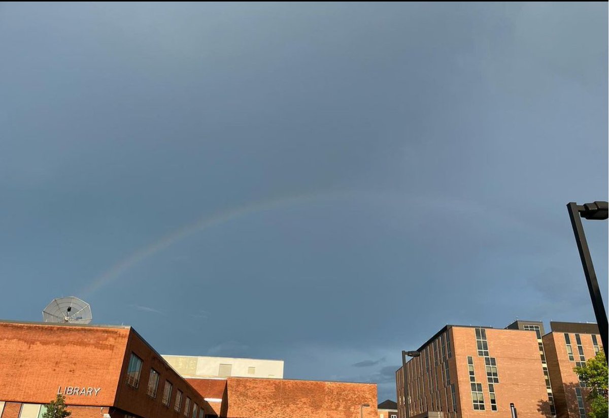 IUPedu's tweet photo. Turns out campus is at the end of the rainbow 🥰🌈 

📷: @caitlin_lash
…
Tag us in your photos or use #LifeatIUP for a chance to be featured. https://t.co/mybpQW0HbB