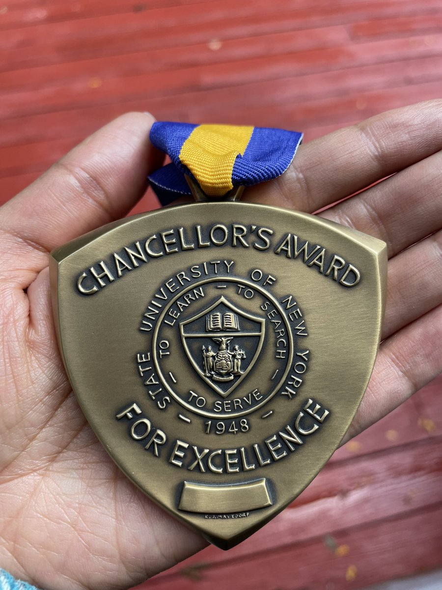 Excited to have been nominated and selected for SUNY’s Chancellor’s Award for Excellence in Teaching. Thankful for the mentors, colleagues, and students; who wrote letters and supported me along the way. It feels good to be recognized for smthng you love! #EconTwitter #Academia