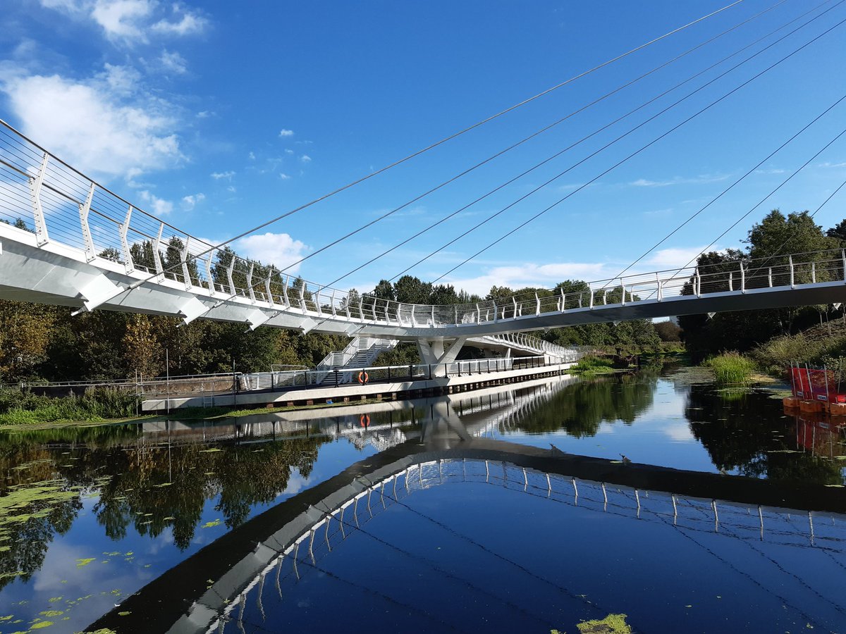 george_mcburnie's tweet photo. Productive day pushing to complete #stockingfieldbridge. Good progress being achieved. #activetravel #connectingcommunities #placemaking #communityartprojects @scottishcanals
@SustransScot @ICEScotland https://t.co/8SN6vvkIX3