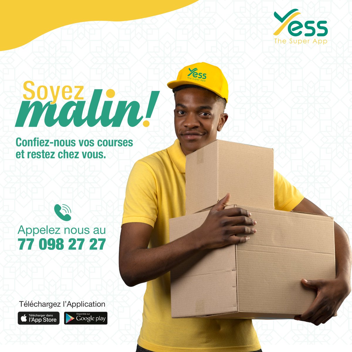 yess_app's tweet photo. TOKK LEEP DI DOX !!!
Yess vous dédie des coursiers professionnels de façon permanente ou ponctuelle pour gérer les livraisons, les courses de vos entreprises.
#YessApp #Senegal #kebetu #TookLepdidox #Servicedigital #Service #Boutiques #Livraisons #Restaurants #courses #Coursiers https://t.co/RNdwW8HEVm
