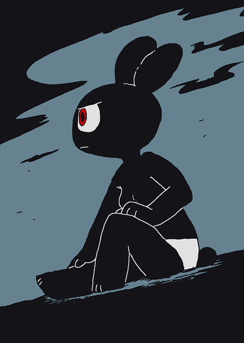 「dark sitting」 illustration images(Latest)