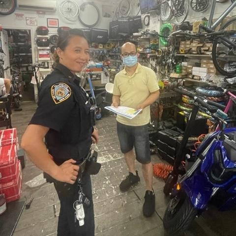 Keeping you informed.

Your Traffic Safety Officer, Police Officer Liu, took a moment to speak with the community about Bicycle/Scooter safety at L&amp;M7 (located at 2065 86 Street).