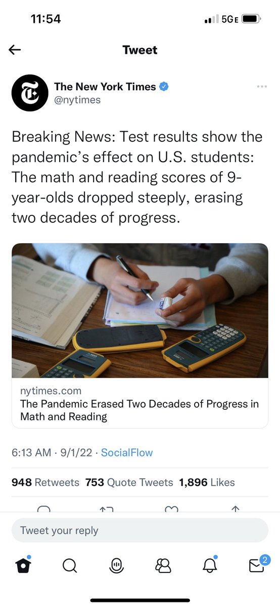 ClayTravis's tweet photo. Covid didn’t do this. Dr. Fauci, Democrat politicians and their teacher’s union pals did this. Schools should have never closed. The data was clear it made no sense by May of 2020. Any politician who supported lockdowns should be voted out of office. https://t.co/8JC3bmvSxQ