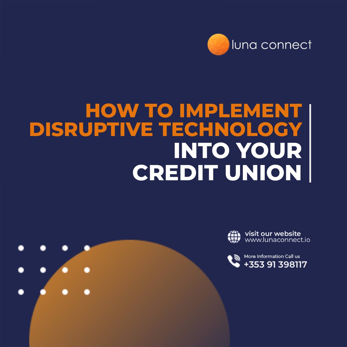 Don't just digitise, disrupt. Find out how you can implement a disruptive digital strategy in your financial institution.

Read our article here to find out about this in detail: hubs.ly/Q01lk19f0

#LunaConnect #fintech