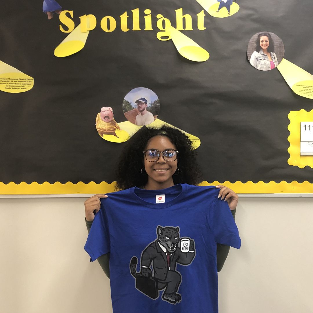 TAMUSAMays's tweet photo. Congratulations to Danae Wiggins for getting a position with the Wellness/Benefits side of HR. We are happy for you!  #BlueShirtSuccess https://t.co/0Jumhqx4wt