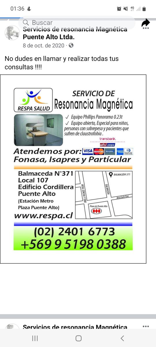 kromorales00's tweet photo. @dgforno @1980Palomiss @Loretitolinda Doc, en santiago existe. Le dejo el dato por si algún paciente (obeso, claustrofobico,  etc) le consulta 👍 https://t.co/dHZuuyGt8t