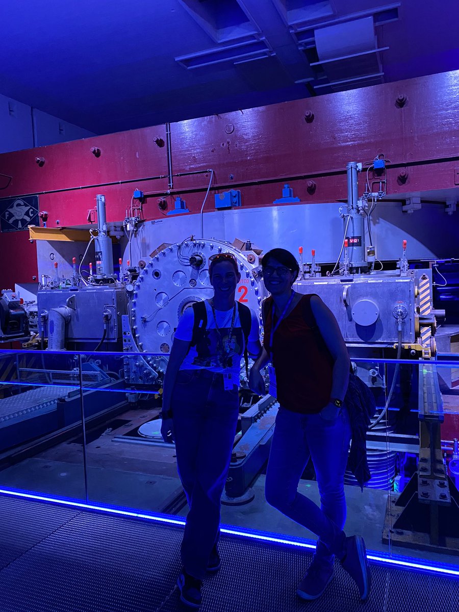 Cec_gRESONANT's tweet photo. Sightseeing @CERN - the beautiful synchrocyclotron ❤️ with @ArtemisSpyrou #cern #nuclearphysics #nuclearastro https://t.co/XKlGhGY1xN
