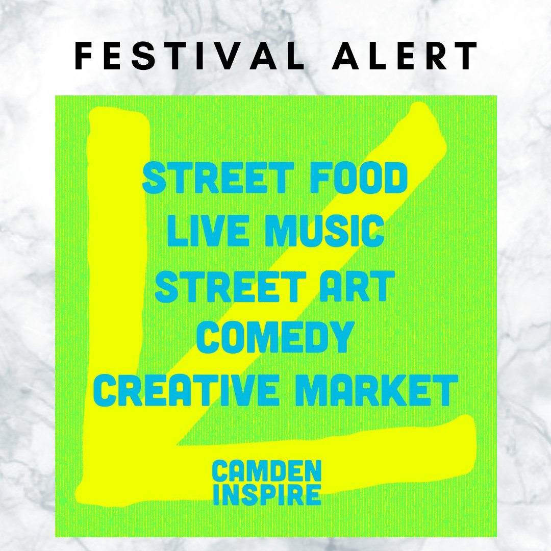 quotebagsuk's tweet photo. 📢 FESTIVAL ALERT: CAMDEN INSPIRE- This weekend :)
​​​​​​​​
Set over two days, Camden Inspire  free festival, showcasing what the capital has to offer from Live Music, Comedy, Poetry, INCREDIBLE Street Food, Immersive Art displays, awesome craft/art/poetry works https://t.co/D05TM2wqOf