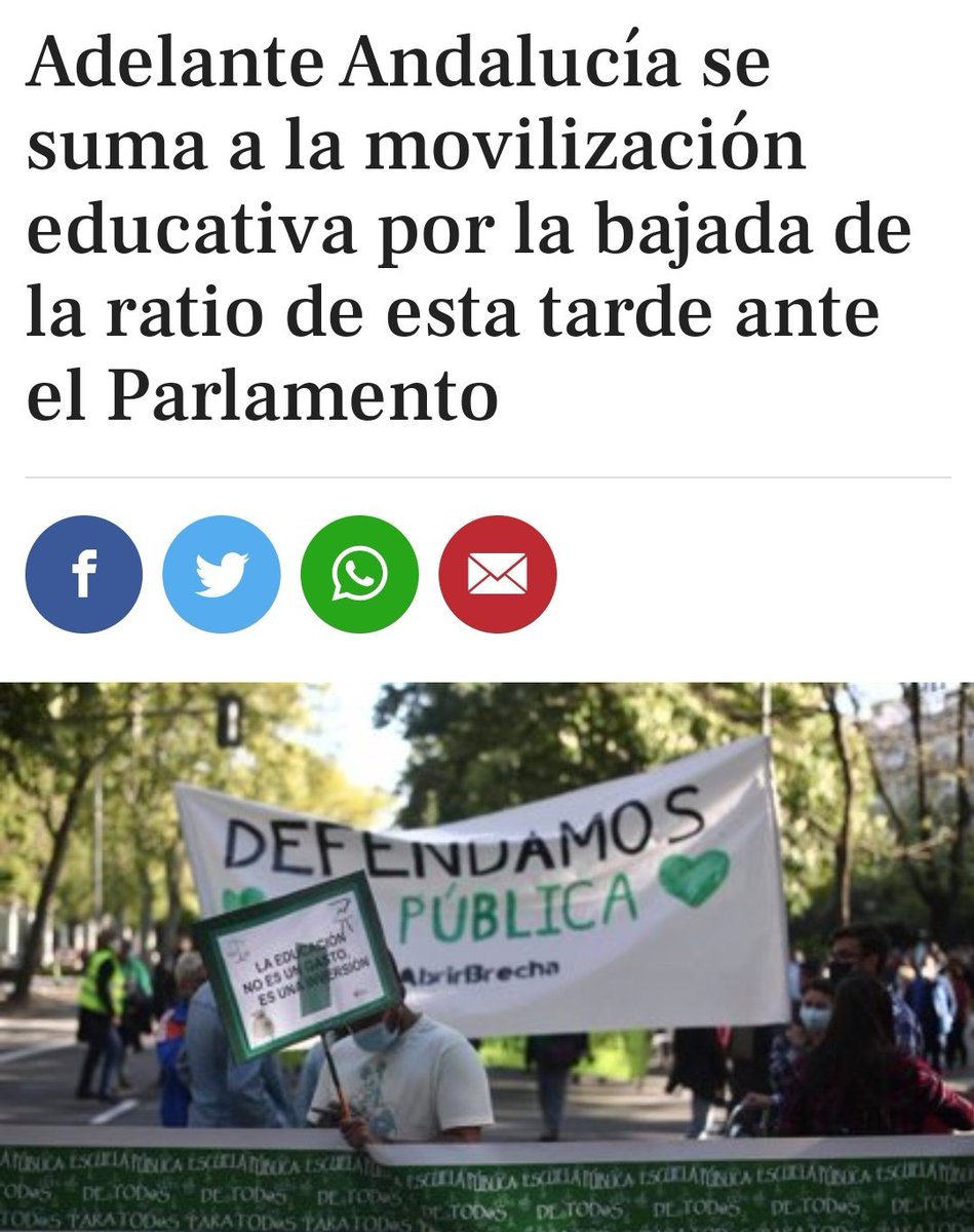 Empezamos el curso en el lado bueno: el de la defensa de la educación pública 💪📝