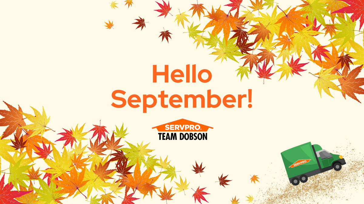 servproant's tweet image. Hello, September!

It's a new month with new goals. Not only each month, but each day there is something new going on at SERVPRO Team Dobson. 

#september #helloseptember #servpro #servproteamdobson #waterfirerestoration