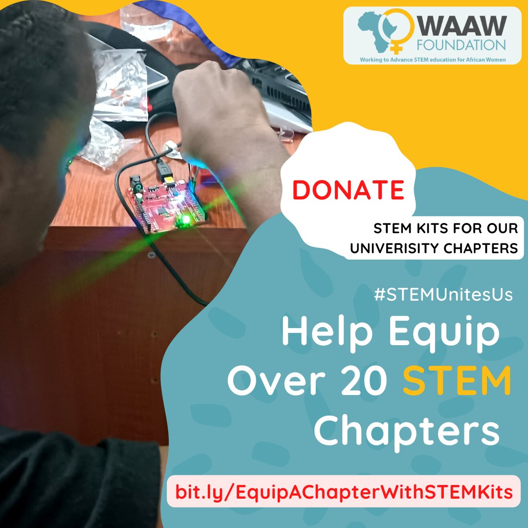 WAAW_Foundation's tweet photo. SEPTEMBER - Fundraising Month📣 #STEMUnitesUs
Visit https://t.co/ynfmIgGq0X to support these college students who have taken it upon themselves to improve African participation in STEM.
#waawfoundation #stemkits #givingback #nonprofit #donate #september1st #promoteSTEM https://t.co/XXtDpHWSaL