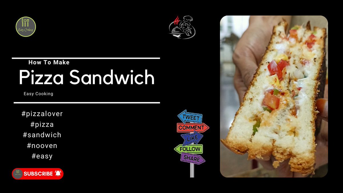 GreatCookingea1's tweet photo. Pizza Sandwich In 10Min l Without Oven l 
https://t.co/t1ma9m44vb 
@YouTube https://t.co/iYlfOdWJkn