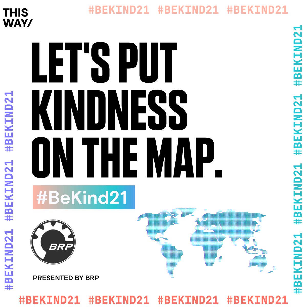 BTWFoundation's tweet image. Welcome to Day 1 of #BeKind21! How will you put kindness on the map today? 🗺️💗 Sign up: bornthisway.foundation/bekind21/. 

#BeKind21 is presented by @BRPnews as part of their #RideOutIntimidation initiative. 💛