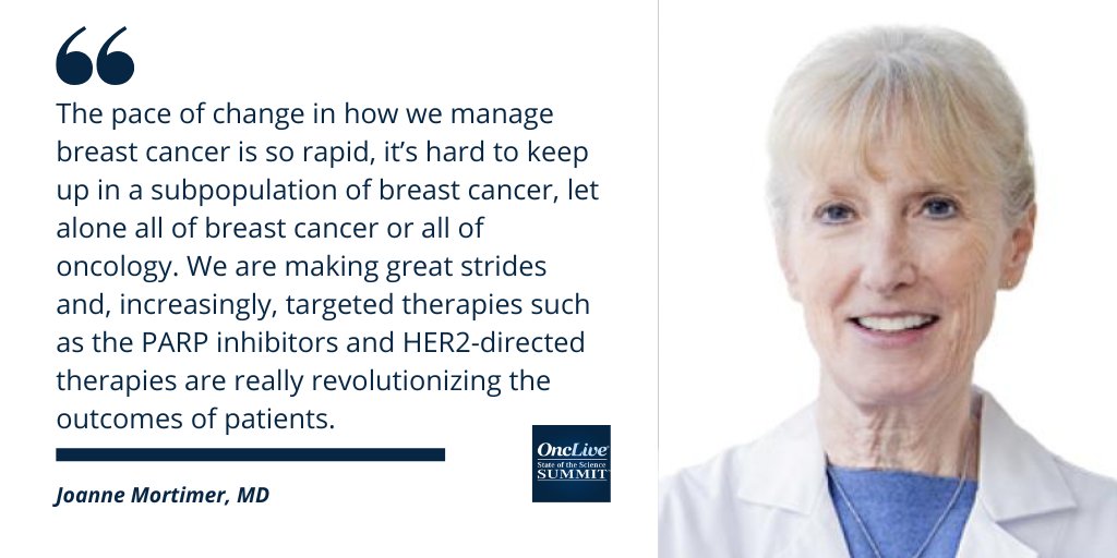 OncLive SOSS (@onclivesoss) on Twitter photo Joanne Mortimer, MD, of <a href="/cityofhope/">City of Hope</a>, discusses current applications for HER2-directed antibody-drug conjugates, CDK4/6 inhibitors, PARP inhibitors, and checkpoint inhibitors in early-stage and metastatic breast cancer #bcsm ow.ly/g9BH50KwZqj Joanne Mortimer, MD, of <a href="/cityofhope/">City of Hope</a>, discusses current applications for HER2-directed antibody-drug conjugates, CDK4/6 inhibitors, PARP inhibitors, and checkpoint inhibitors in early-stage and metastatic breast cancer #bcsm ow.ly/g9BH50KwZqj