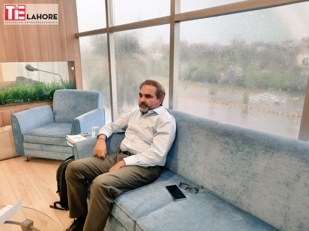 TiELahore's tweet photo. Mr. Faisal Mushtaq, Serial Healthtech Entrepreneur, visited TiE Lahore. Various contours for enabling local entrepreneurs, specifically women, were discussed. 

We thank him for being our guest for #TiETalks. Looking forward to having him with us again. https://t.co/lnCg82Pljj