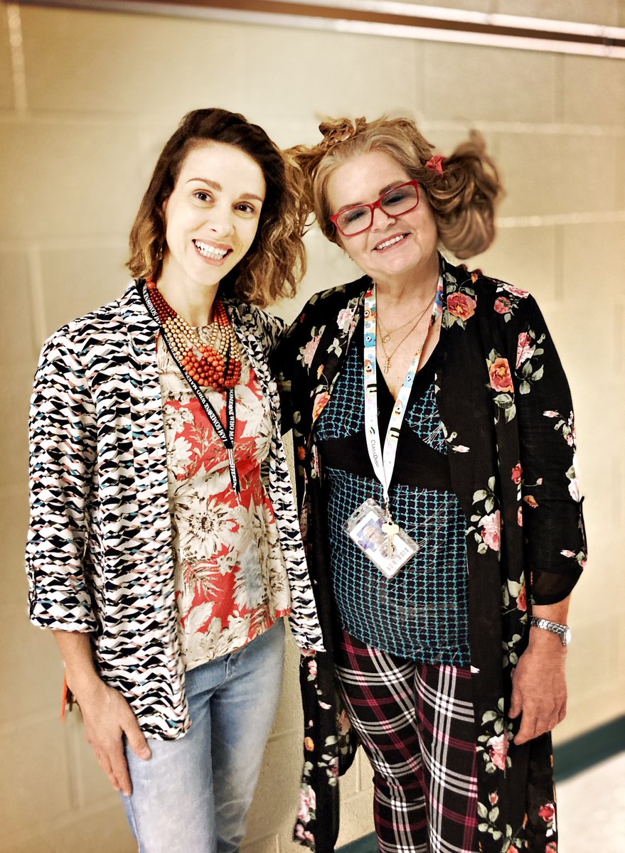MaldonadoArt's tweet photo. A day late but still 2 fabulous teachers! #wackywednesday #skyhawkpride #caminolane #stinsonhowdyweek https://t.co/vYGTAtZzti