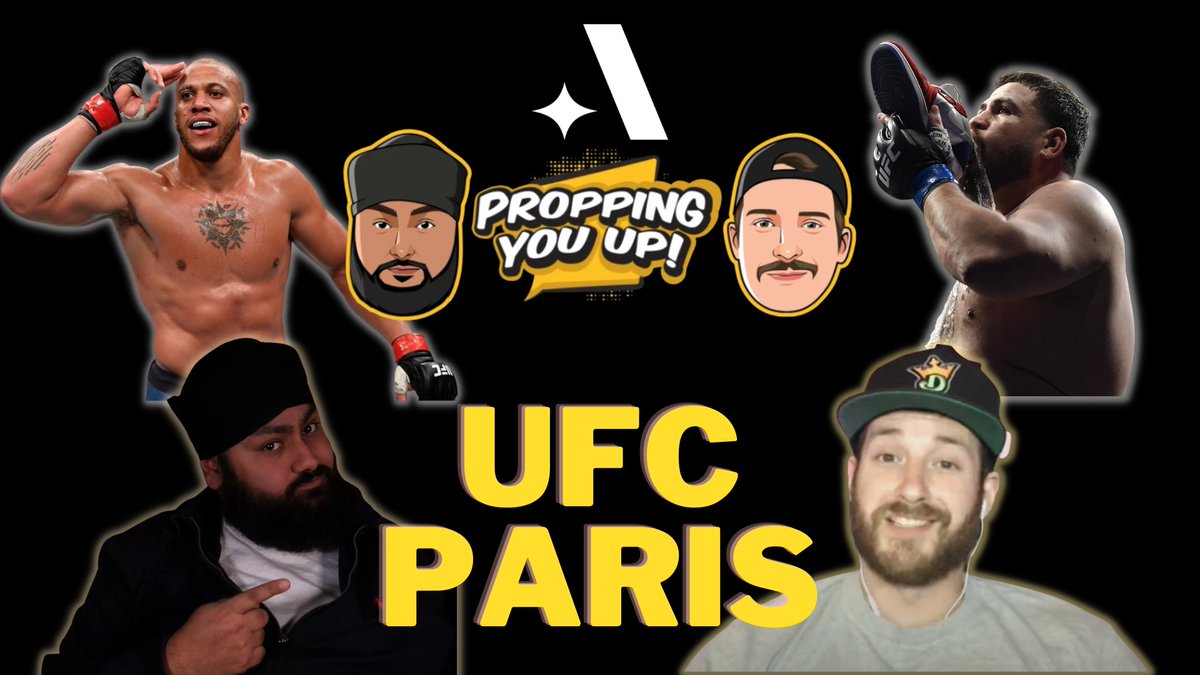 MMALOTN's tweet photo. Looking to get propped up for #UFCParis?
Me and @CjSaftic got you covered!
#ProppingYouUp goes down at 3pm ET on @TheAllStarSport.
https://t.co/B9CAV44ix4 https://t.co/HObnvrYlhT