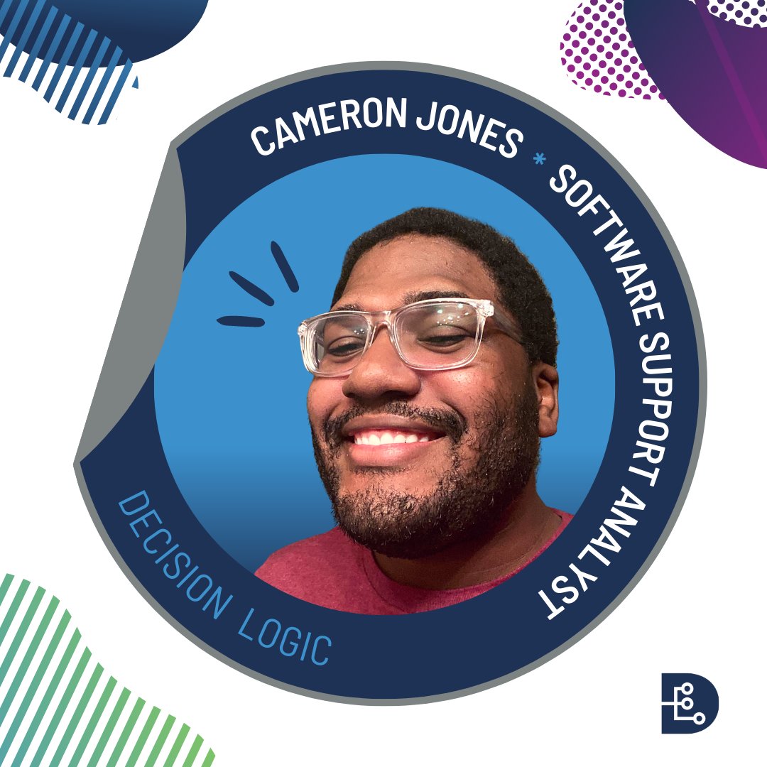 DecisionLogic's tweet photo. This week we're spotlighting our new Software Support Analyst, Cameron Jones! He will be assisting our clients with any technical needs by using his problem-solving skills. 

We're so happy to have Cameron on the team and can't wait for all he brings to the table! #MakeAnImpact https://t.co/Fkd7OEjPWJ