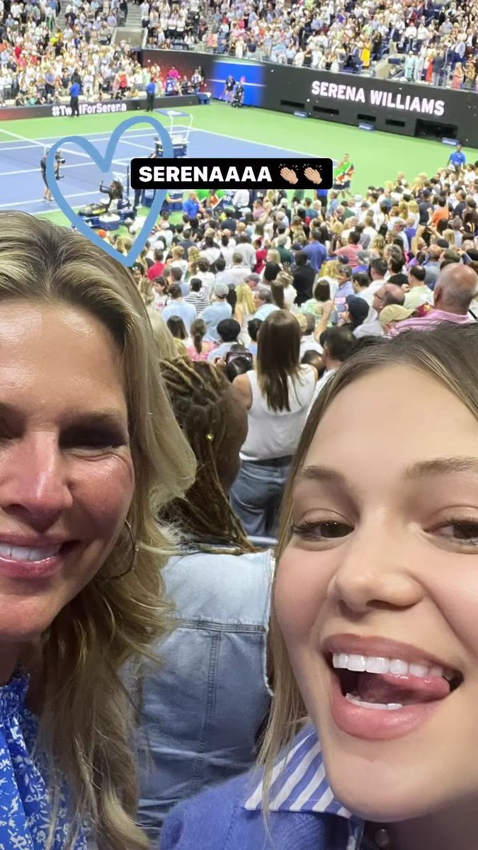 oliviaholtarg's tweet photo. 📲 Olivia Holt via Historias de Instagram junto a su madre Kim Holt en el US Open de tenis en New York. https://t.co/HU4zW2nBWI