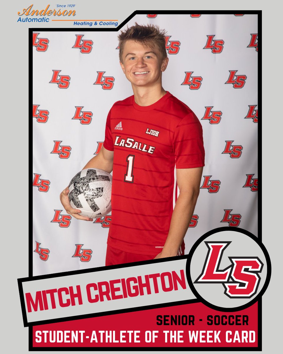 LS_LancerATH's tweet photo. Another card hits the market! This card is without a doubt an exclusive item 👀

Our Anderson Automatic Heating &amp; Cooling Student-Athlete of the Week is Senior Mitch Creighton! https://t.co/qY9kWoxyk7