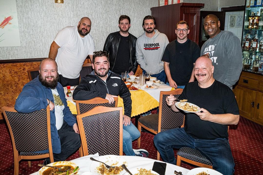 adamrowecomedy's tweet photo. Taking Dave Chappelle and Jeff Ross to Chinatown in Liverpool at 2am might be one of the maddest Wednesday nights I’ve ever been involved in. https://t.co/Tr4OkRKVtH
