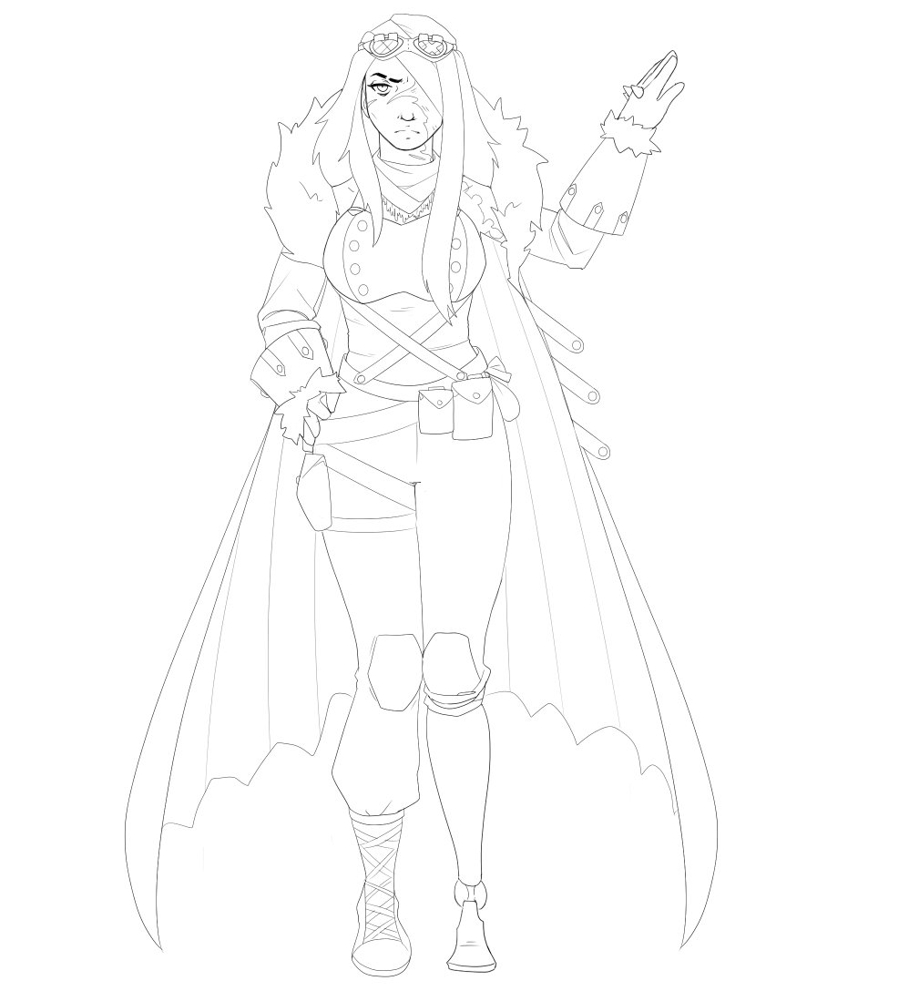 Fable_Day's tweet photo. I've got a monster hunter rider oc in the works. I'll let you all guess what monster she has. More to come later https://t.co/klk979xZtp